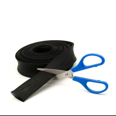 Cable cover - Black - 20/30 mm - Very flexible for many cables