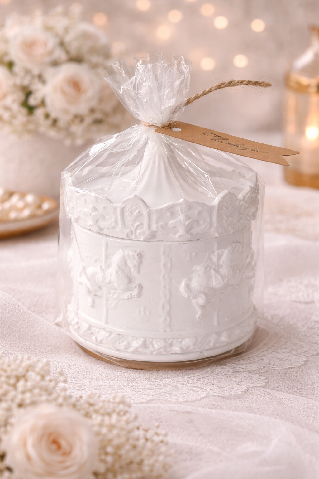 Håndlavet Vintage Smykkeskrin Lys – Elegant & Dekorativt Design