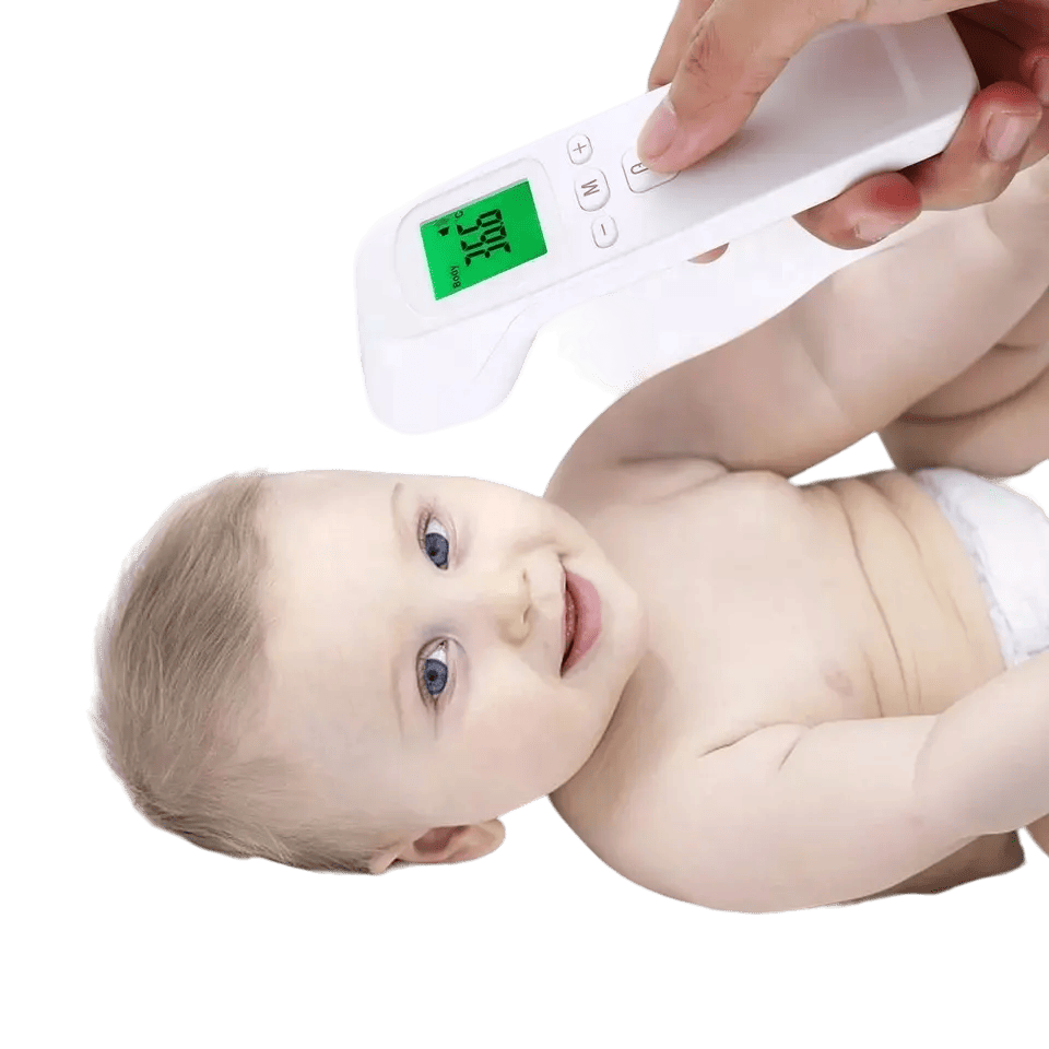 SnotBuster Infrarødt Pandetermometer – hurtig, hygiejnisk og præcis febermåling - Nordic Elance