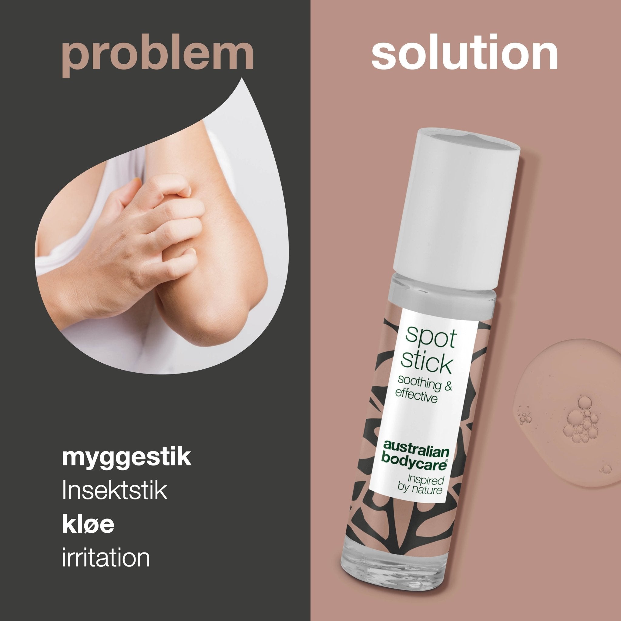 Stift til myggestik — Kløestillende stick mod bakterier og irritation ved insektbid - Nordic Elance